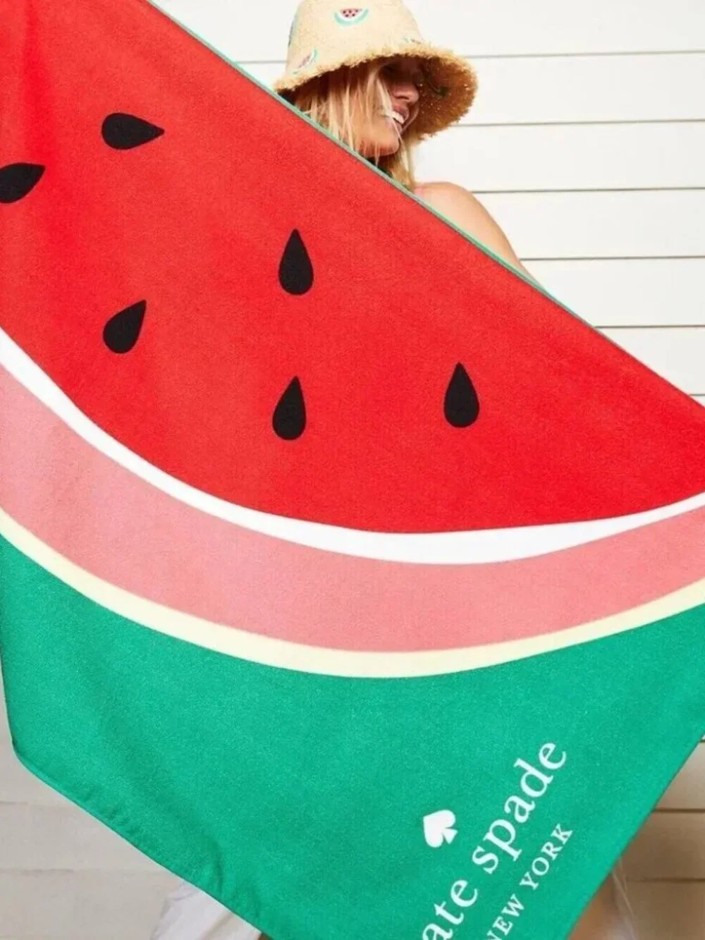 ~ Kate Spade Collectible Limited Edition Watermelon Design Beach Lounge Towel ~